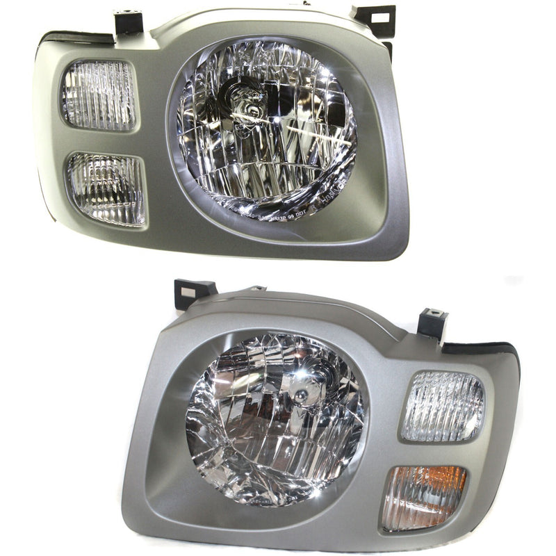 DURAFORCE Headlight Set For 2002-2004 Nissan Xterra Driver and Passenger Side