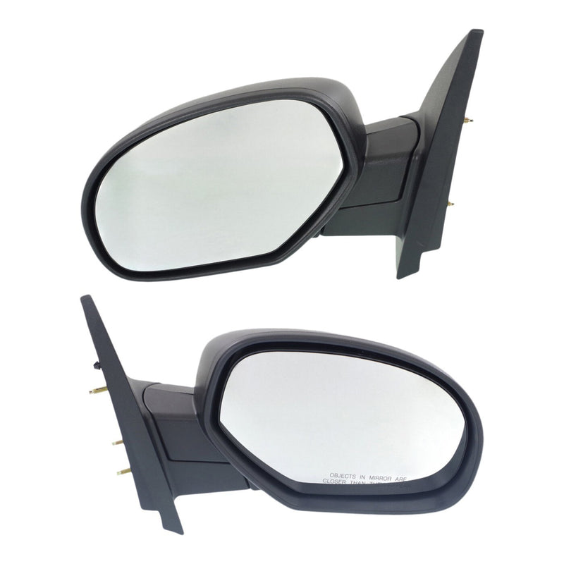 DURAFORCE Mirror Set For 2007-2013 Silverado 1500 Sierra 1500 Manual Textured Left & Right