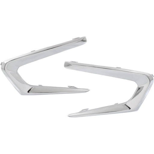 DURAFORCE Front Bumper Trim Set For 2016-2018 Chevrolet Malibu Chrome 23478376 23478375