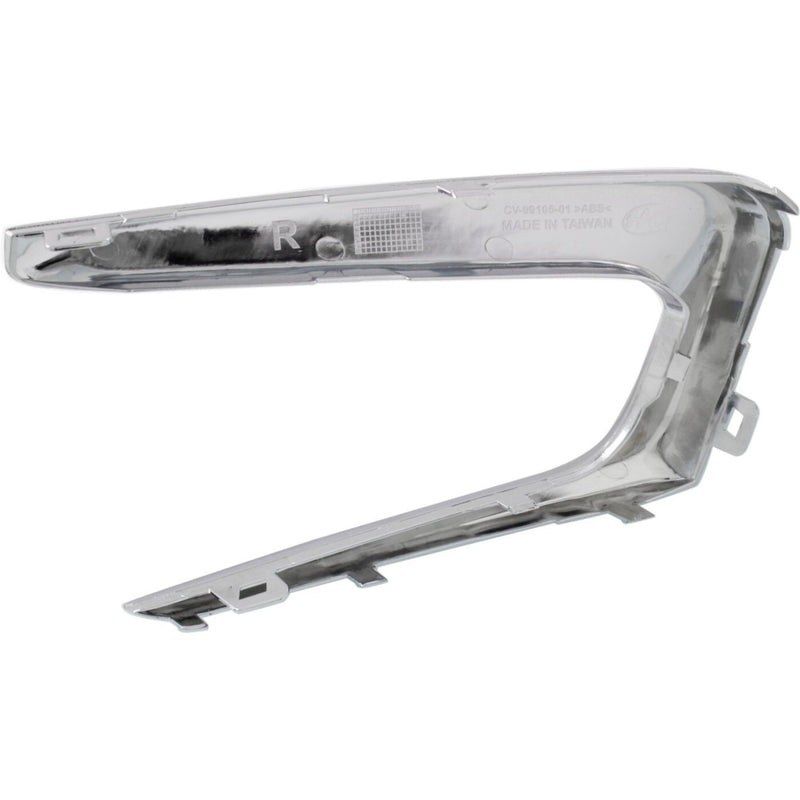 DURAFORCE Front Bumper Trim Set For 2016-2018 Chevrolet Malibu Chrome 23478376 23478375