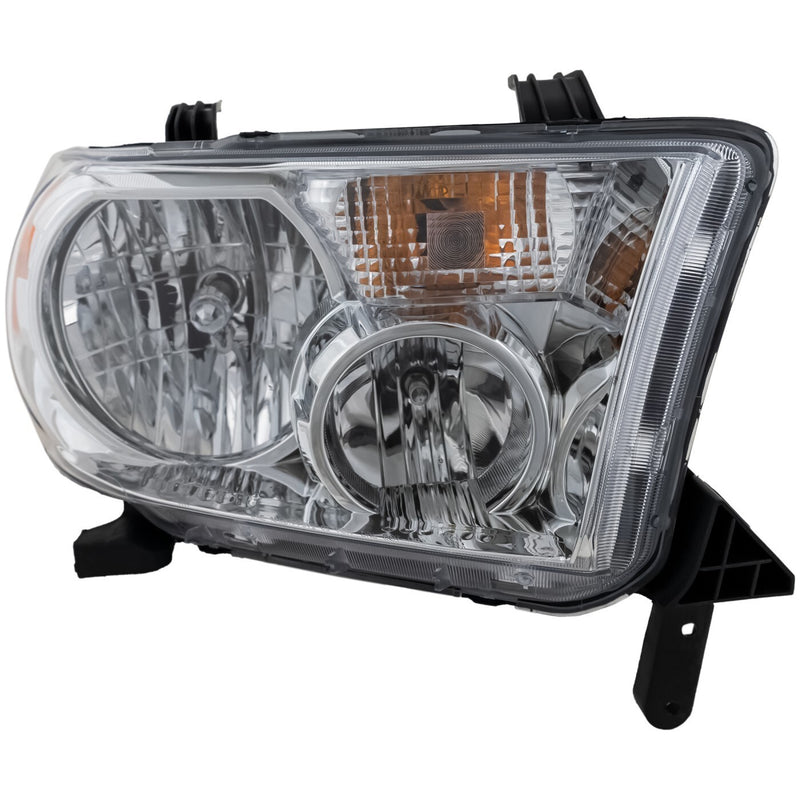 DURAFORCE Headlight Set For 2007-2013 Toyota Tundra 2008-2016 Sequoia LH RH w/ bulb