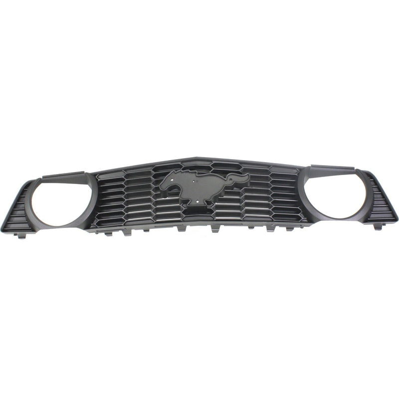 DURAFORCE Grille For 2010-2012 Ford Mustang Textured Gray Plastic