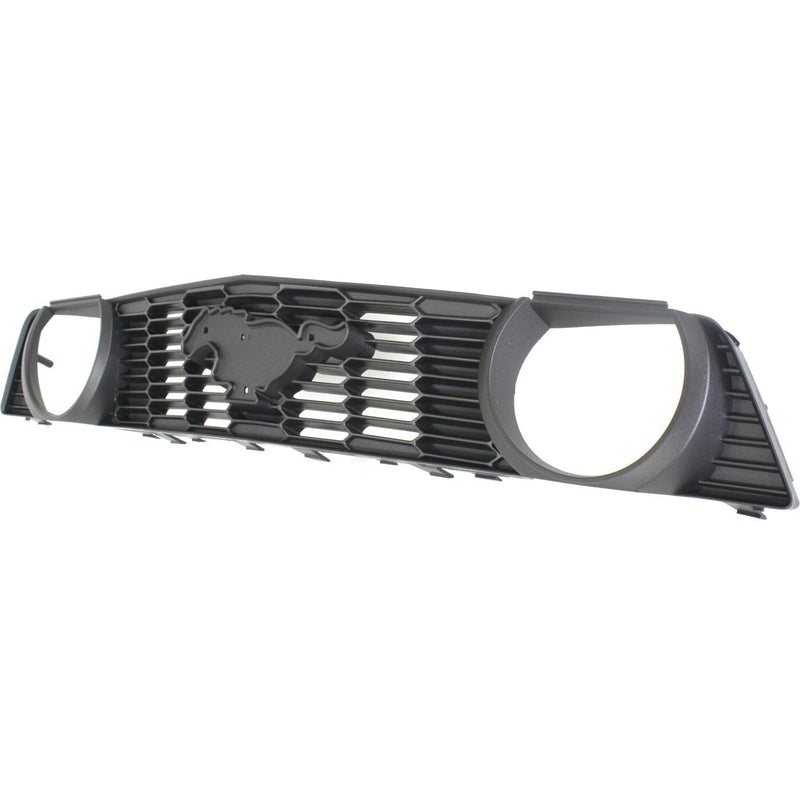 DURAFORCE Grille For 2010-2012 Ford Mustang Textured Gray Plastic