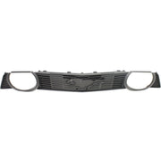 DURAFORCE Grille For 2010-2012 Ford Mustang Textured Gray Plastic