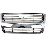 DURAFORCE Grille For 2006-2010 Ford Explorer Chrome Shell w/ Black Insert Plastic