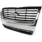 DURAFORCE Grille For 2006-2010 Ford Explorer Chrome Shell w/ Black Insert Plastic