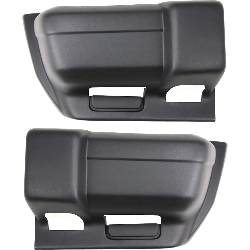 DURAFORCE Bumper End Cap Set For 1997-01 Jeep Cherokee Front Textured 5DY40DX9 5DY41DX9AC