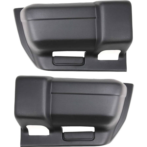 DURAFORCE Bumper End Cap Set For 1997-01 Jeep Cherokee Front Textured 5DY40DX9 5DY41DX9AC