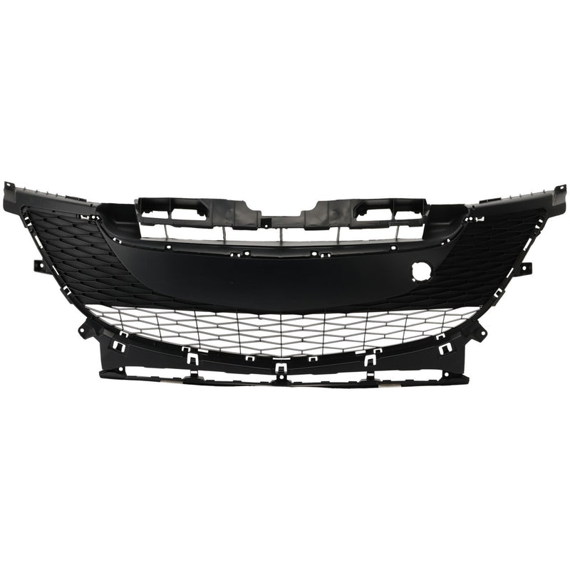 DURAFORCE Bumper Grille For 2010-2011 Mazda 3 Front 2L Textured Gray BBM4501T1H MA1036112