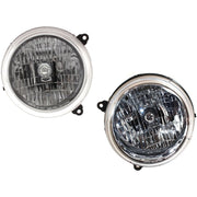 DURAFORCE Driver and Passenger Side Headlights For Jeep Liberty 2002-2004 Halogen w/ Bulbs
