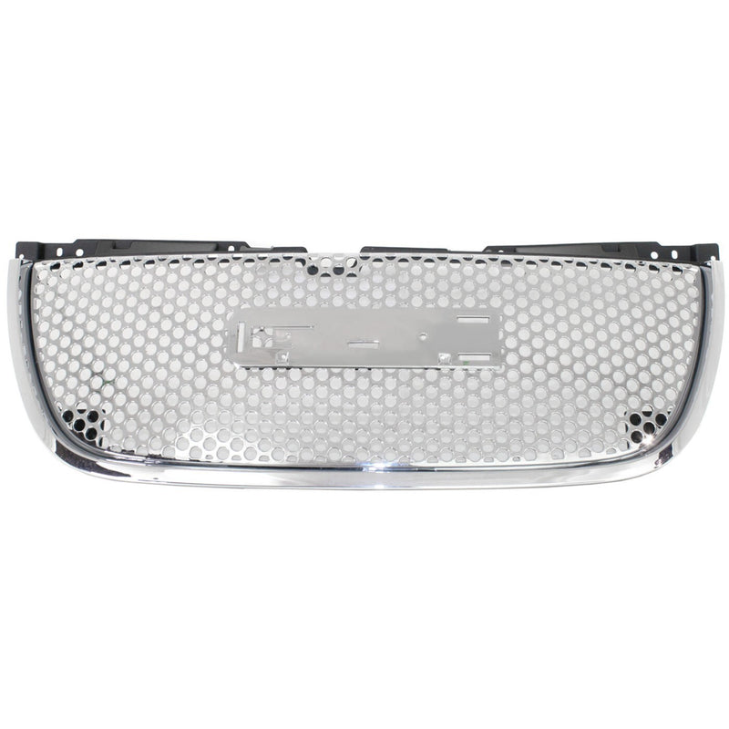 DURAFORCE Grille Assembly For 2007-2014 GMC Yukon Yukon XL 1500 2500 Chrome Plastic
