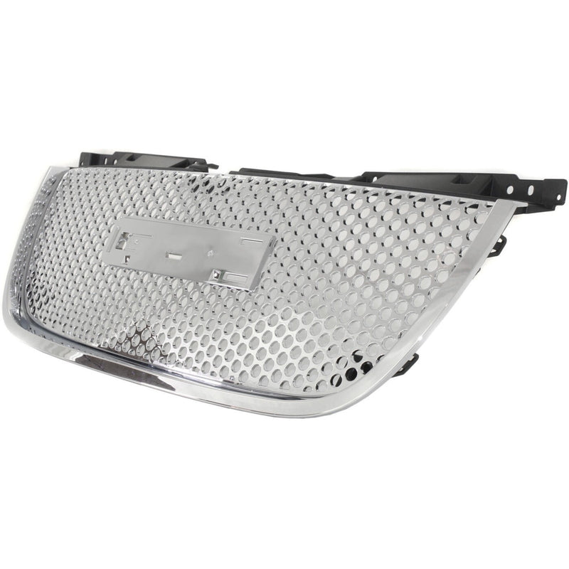 DURAFORCE Grille Assembly For 2007-2014 GMC Yukon Yukon XL 1500 2500 Chrome Plastic