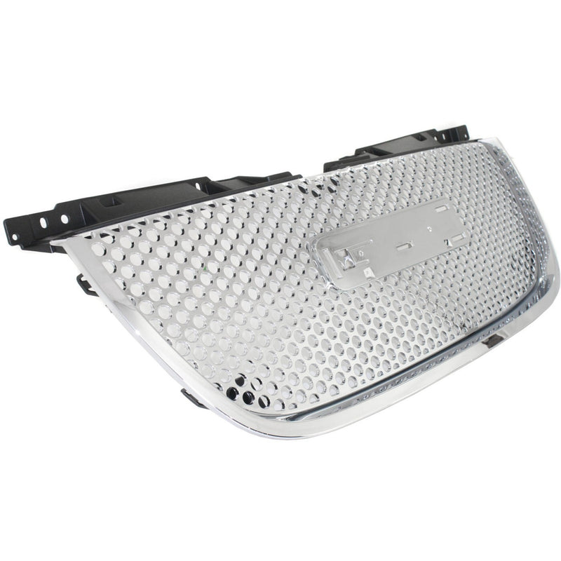 DURAFORCE Grille Assembly For 2007-2014 GMC Yukon Yukon XL 1500 2500 Chrome Plastic