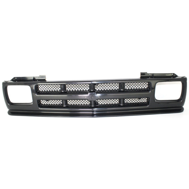 DURAFORCE Grille For 1991-93 Chevrolet S10 1991-94 S10 Blazer Textured Black Shell Insert