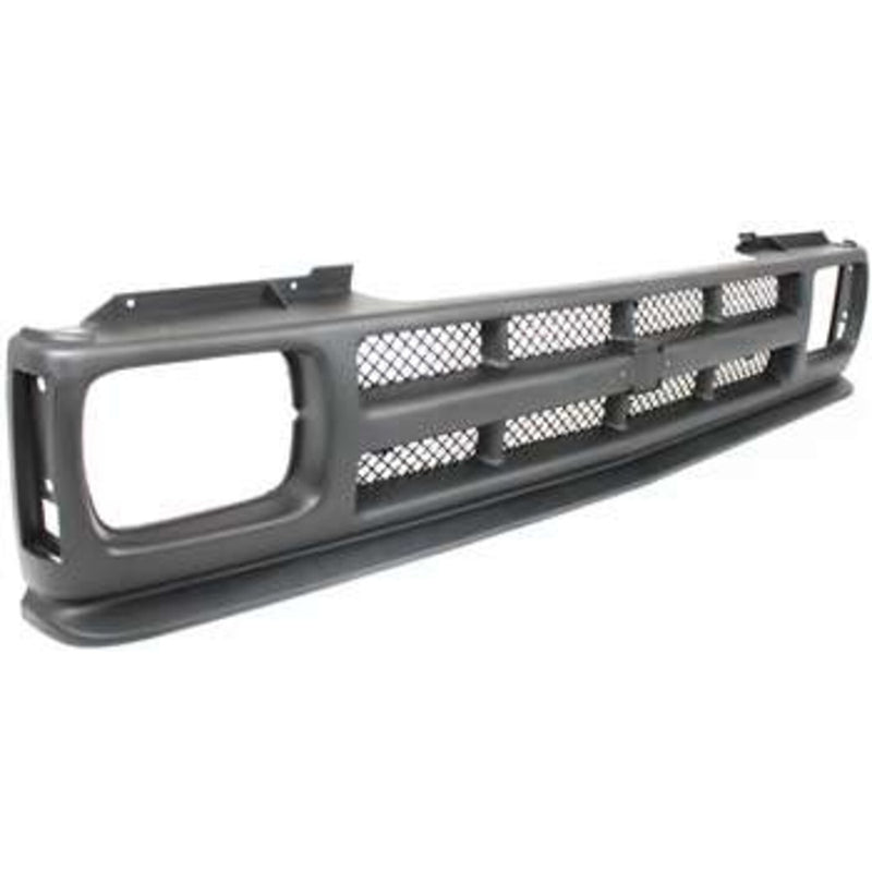 DURAFORCE Grille For 1991-93 Chevrolet S10 1991-94 S10 Blazer Textured Black Shell Insert