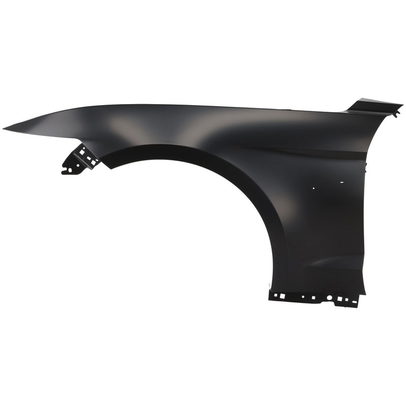DURAFORCE Fender For 2015-2017 Ford Mustang Front Driver Primed Steel w/ Molding Holes