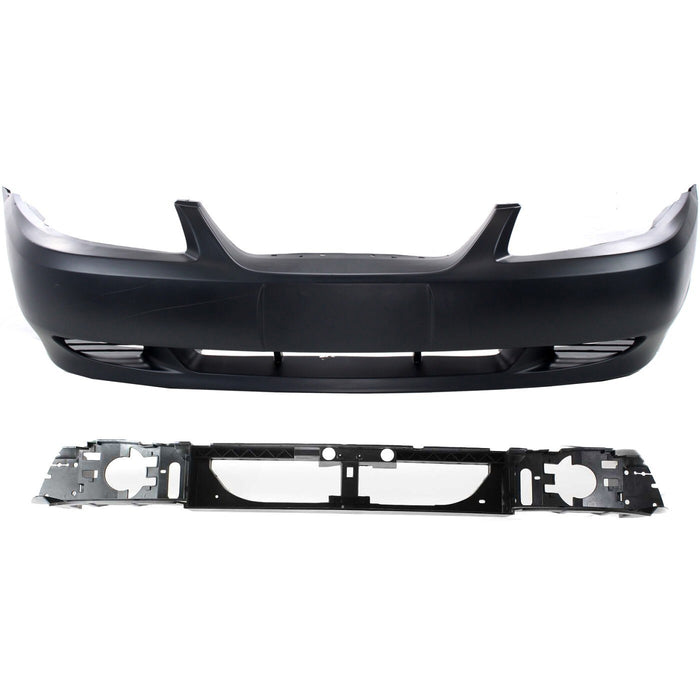 DURAFORCE Bumper Cover Kit For 99-2004 Ford Mustang Front Primed Bumper Cover 2pc