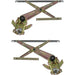 DURAFORCE Manual Window Regulator Set For 84-88 Toyota Pickup 4Runner Front Manual Crank
