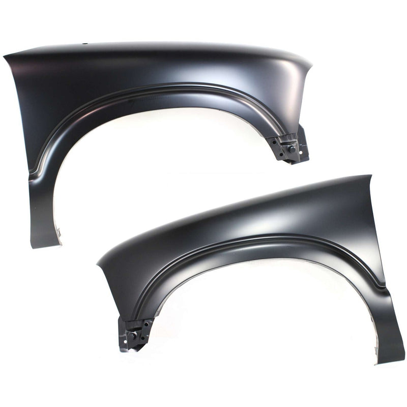 DURAFORCE Fender For 94-2004 Chevrolet S10 Set of 2 Front Driver & Passenger Primed Steel