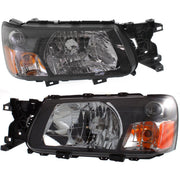 DURAFORCE Headlight Assembly Set For 2005 Subaru Forester Left Right Composite With Bulb