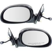 DURAFORCE Manual Remote Mirror Set Of 2 For 1992-1995 Honda Civic Manual Folding Paintable