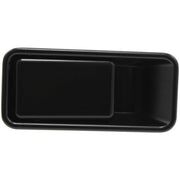 DURAFORCE Front Exterior Door Handle Set For 1987-06 Jeep Wrangler Half Door Smooth Black