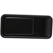 DURAFORCE Front Exterior Door Handle Set For 1987-06 Jeep Wrangler Half Door Smooth Black
