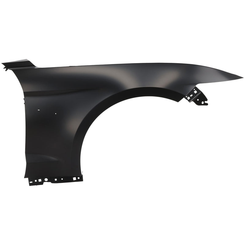 DURAFORCE Fender For 2015-2017 Ford Mustang Front Passenger Primed Steel w/ Molding Holes