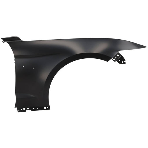 DURAFORCE Fender For 2015-2017 Ford Mustang Front Passenger Primed Steel w/ Molding Holes
