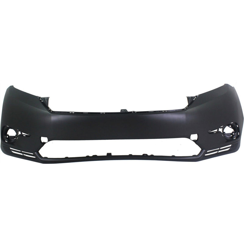 DURAFORCE Front Bumper Cover For 2011-2013 Toyota Highlander w/ fog lamp holes Primed