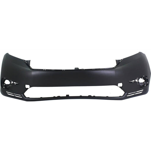 DURAFORCE Front Bumper Cover For 2011-2013 Toyota Highlander w/ fog lamp holes Primed