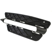 DURAFORCE Bumper Grille For 2012-2014 Mercedes Benz C250 C300 Set of 2 LH & RH Plastic