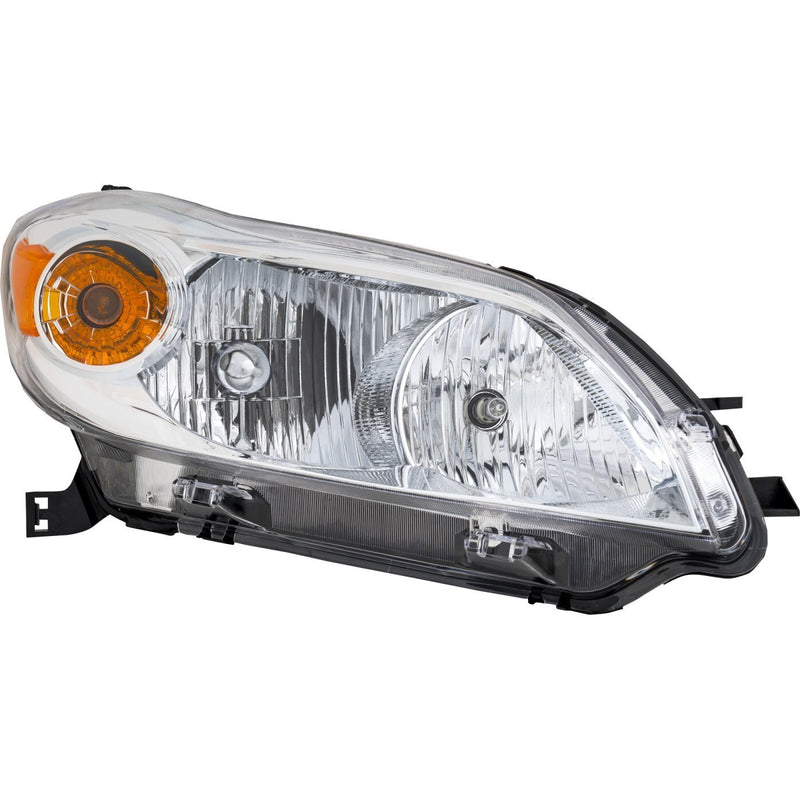 DURAFORCE Headlight Set For 2009-2014 Toyota Matrix Left and Right Headlamp With Bulb 2Pc