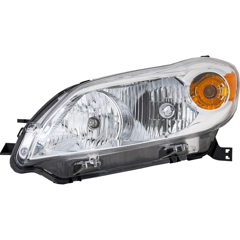 DURAFORCE Headlight Set For 2009-2014 Toyota Matrix Left and Right Headlamp With Bulb 2Pc