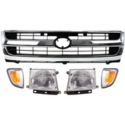 DURAFORCE Grille Assembly Kit For 1997-2000 Toyota Tacoma Rear Wheel Drive Plastic 2WD