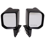 DURAFORCE Fits Toyota FJ Cruiser 07-14 Set of Side View Power Mirrors Gloss Black w/ Lamps