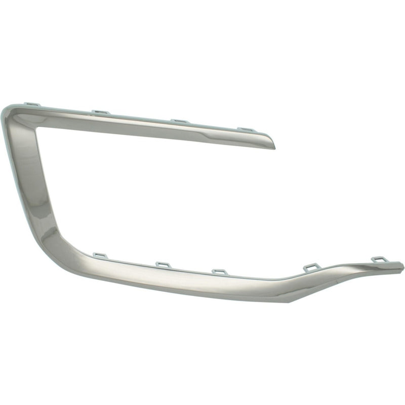 DURAFORCE Bumper Trim Set For 2016-2017 GMC Terrain Front Chrome Molding Pair