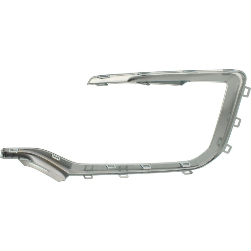 DURAFORCE Bumper Trim Set For 2016-2017 GMC Terrain Front Chrome Molding Pair