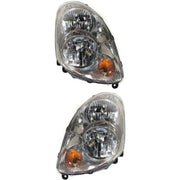 DURAFORCE Left and Right Headlights For Infiniti G35 2003-2004 Halogen with Bulb(s) Sedan