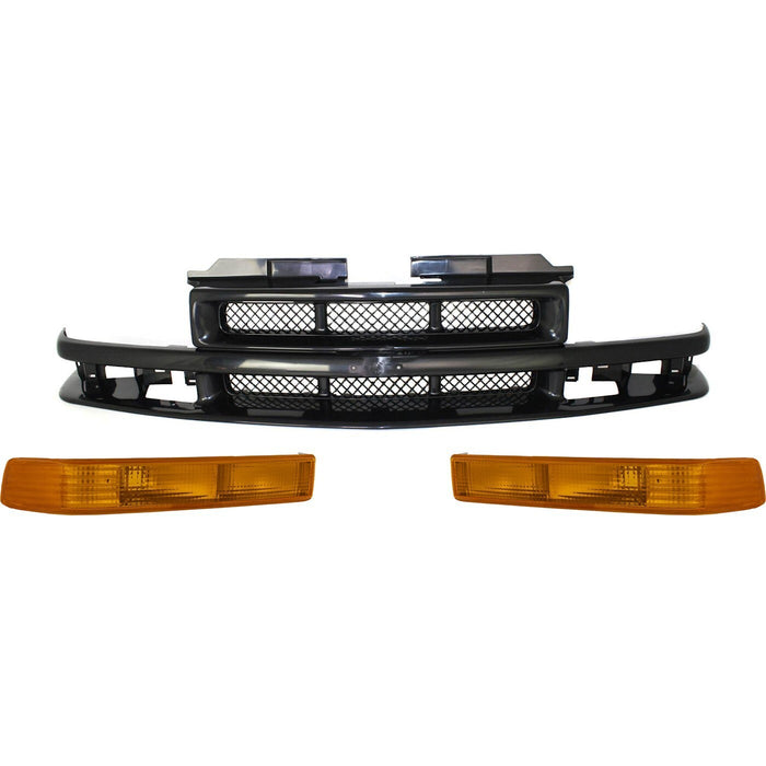DURAFORCE Grille Grill for Chevy S10 Pickup Chevrolet Blazer S-10 1998-2003