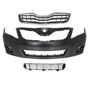 DURAFORCE Front Bumper Cover Kit For 10-11 Toyota Camry Base/LE/XLE Model w/ Bumper Grille