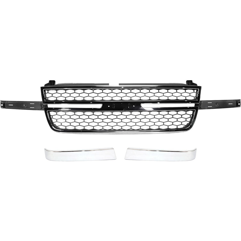 DURAFORCE Grille Grill for Chevy Chevrolet Silverado 1500 HD Classic 2500 3500 Heavy Duty
