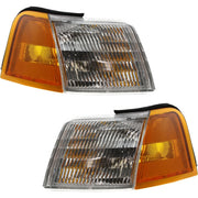 DURAFORCE Corner Side Marker Parking Turn Signal Light Lamp Pair Set for 89-95 Cougar