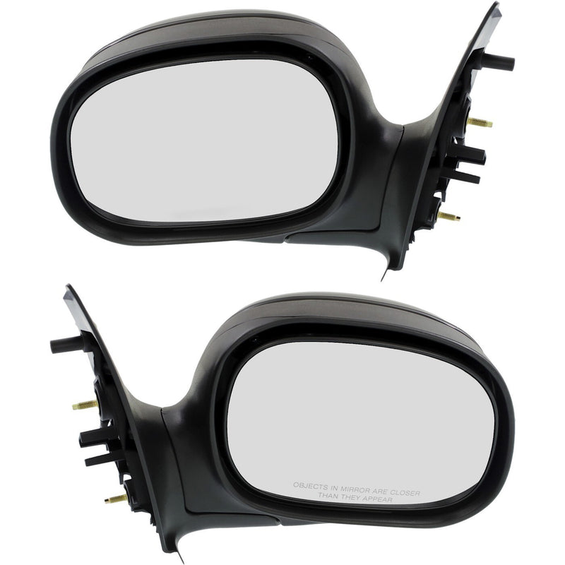 DURAFORCE Mirror Set For 1997-2002 Ford F-150 1997-1999 F-250 RH LH Pair Contour Style
