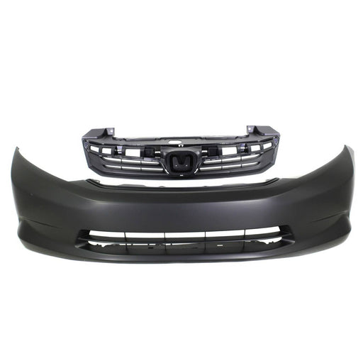 DURAFORCE Bumper Cover Fascia Front Sedan for Honda Civic 2012