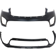 DURAFORCE New Bumper Cover Fascia Front Upper for Kia Sorento 2016-2018