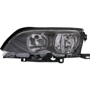 DURAFORCE Left & Right Side Headlight For BMW 325i 2002-2005 Halogen w/ Bulbs Black Bezel