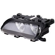 DURAFORCE Left & Right Side Headlight For BMW 325i 2002-2005 Halogen w/ Bulbs Black Bezel