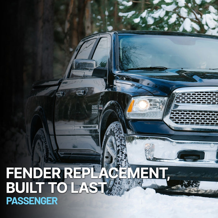 DURAFORCE Front Passenger Fender For 1975-1979 Ford F-150 1973-1979 F-250 Primed FO1241106