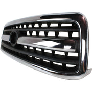 DURAFORCE Grille For 2000-2002 Toyota Tundra Chrome Shell w/ Black Insert Plastic